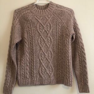 Cable sweater